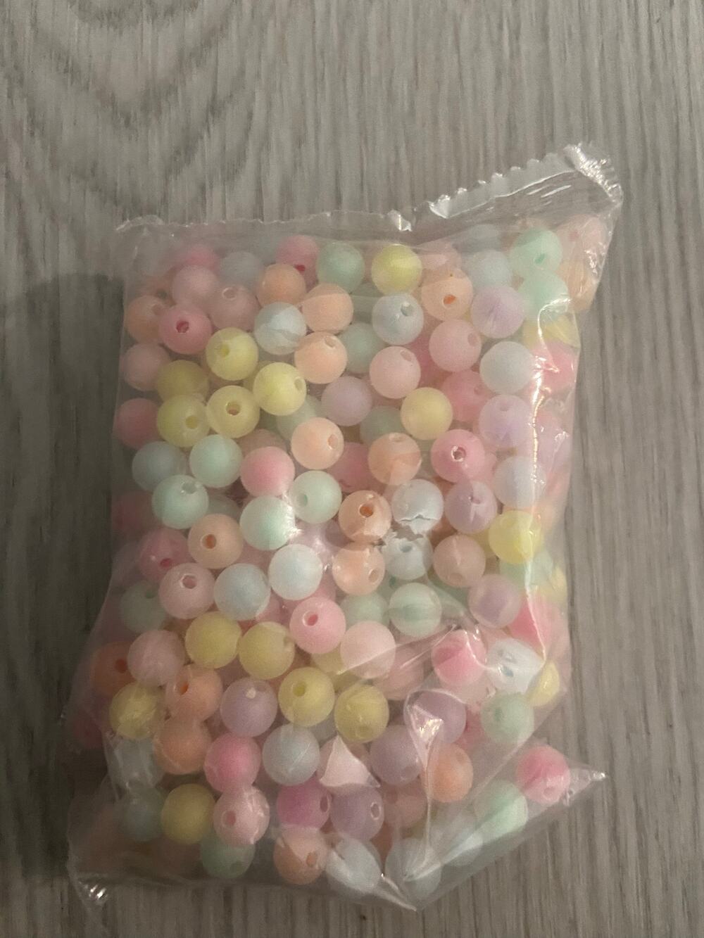 100 piece 8 mm colorful frosted beads
